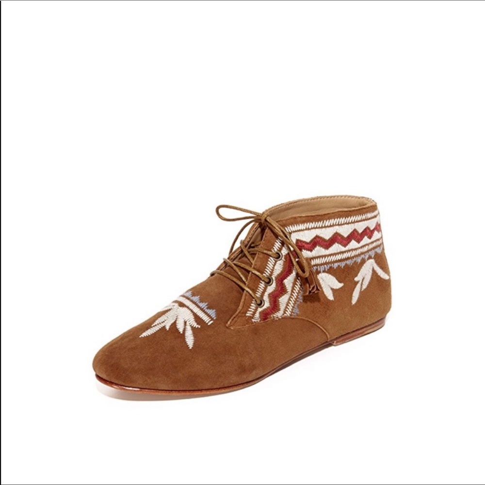Ulla Johnson Embroidered Moccasin Bootie